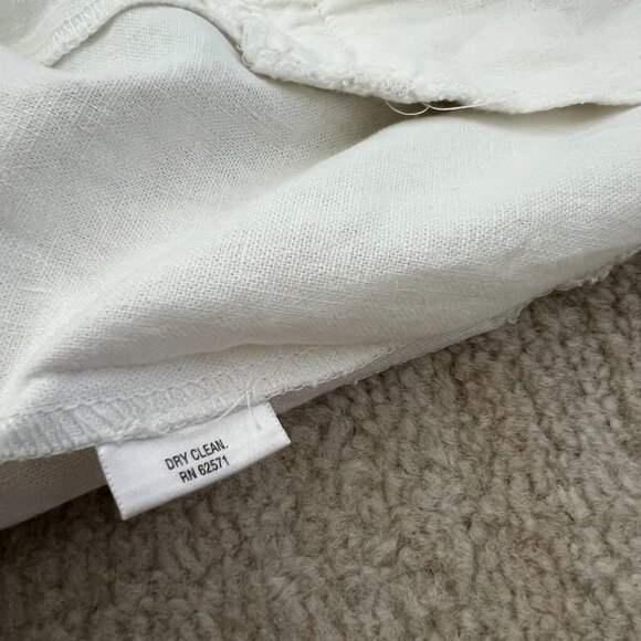 Bar III Linen 3/4 Ruched Sleeve Blazer Open Front Jacket S - Picture 10 of 10